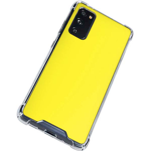 Yellow Solid Galaxy S20 FE Clear Case